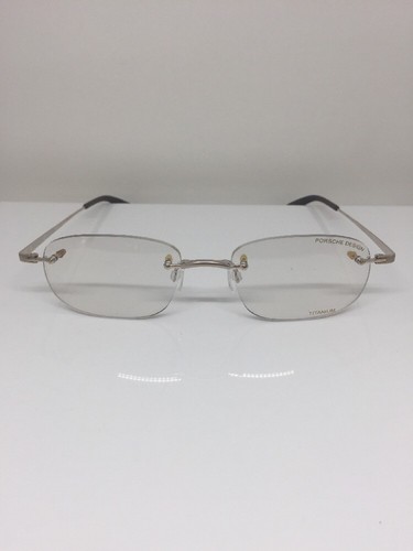 Pre-owned Porsche Design P7004 Eyeglasses C. A Satin Gold P 7004 Optical Eyewear 50mm In Clear Demo Lenses