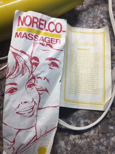 Vintage Norelco Handheld Portable Wand Massager Vibrator Magic Wand