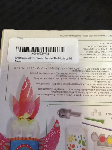 Green Creativity Recycled Bottle Light Kids Science Craft Kit NIB