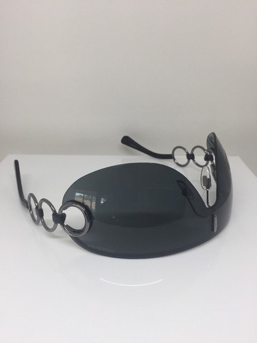 Pre-owned Saint Laurent Yves  Shield Sunglasses Ysl 6115/s Sunglasses C. 6w5 Dark Grey In Gray