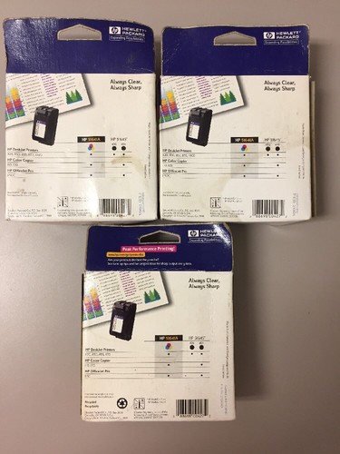 Lot Of 3 HP 51641A Tri ColorPrinter Ink Cartridge Hewlett Packard