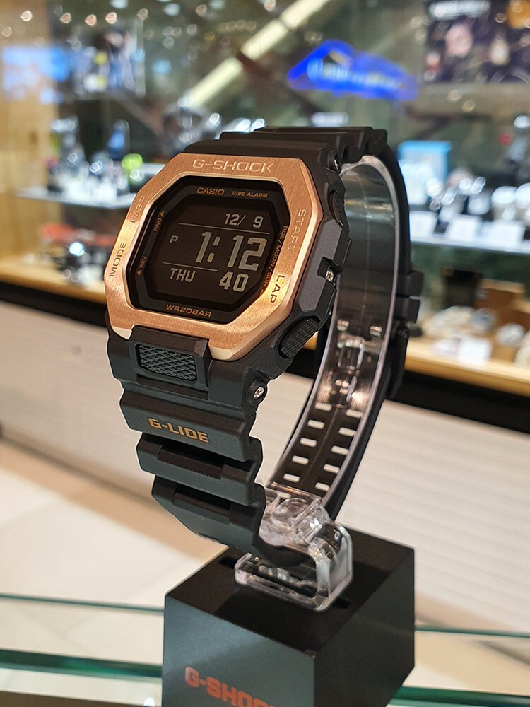 【美品】 GBX-100NS ローズゴールド G-LIDE Casio G-Shock Resin Strap Men Watch GBX-100NS-4DR Original