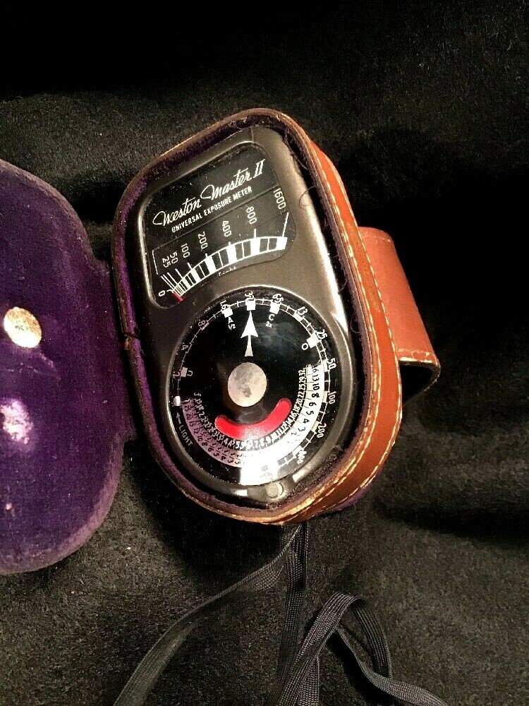 Vintage WESTON Master II- Universal Exposure Meter- Model 735 No.5020863- w/Case