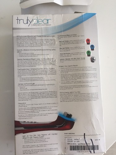 Truly Clear Ultrasonic Light Therapy System for Acne and Anti Aging