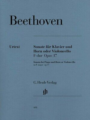 Beethoven Sonata in F Major for Piano and Horn or Violoncello Op. 17 051480498