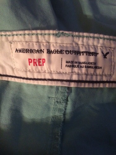 Nwot American Eagle Prep Shorts Mens Size 48 Teal Green Big &Tall F1