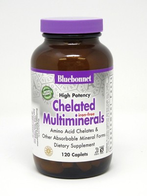 Bluebonnet Albion Potency Chelate MultiMinerals без железа 120 капсул
