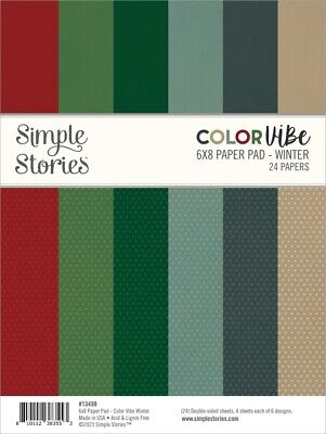 Simple Stories Double-Sided Paper Pad 6''X8'' 24/Pkg-Color Vibe Winter