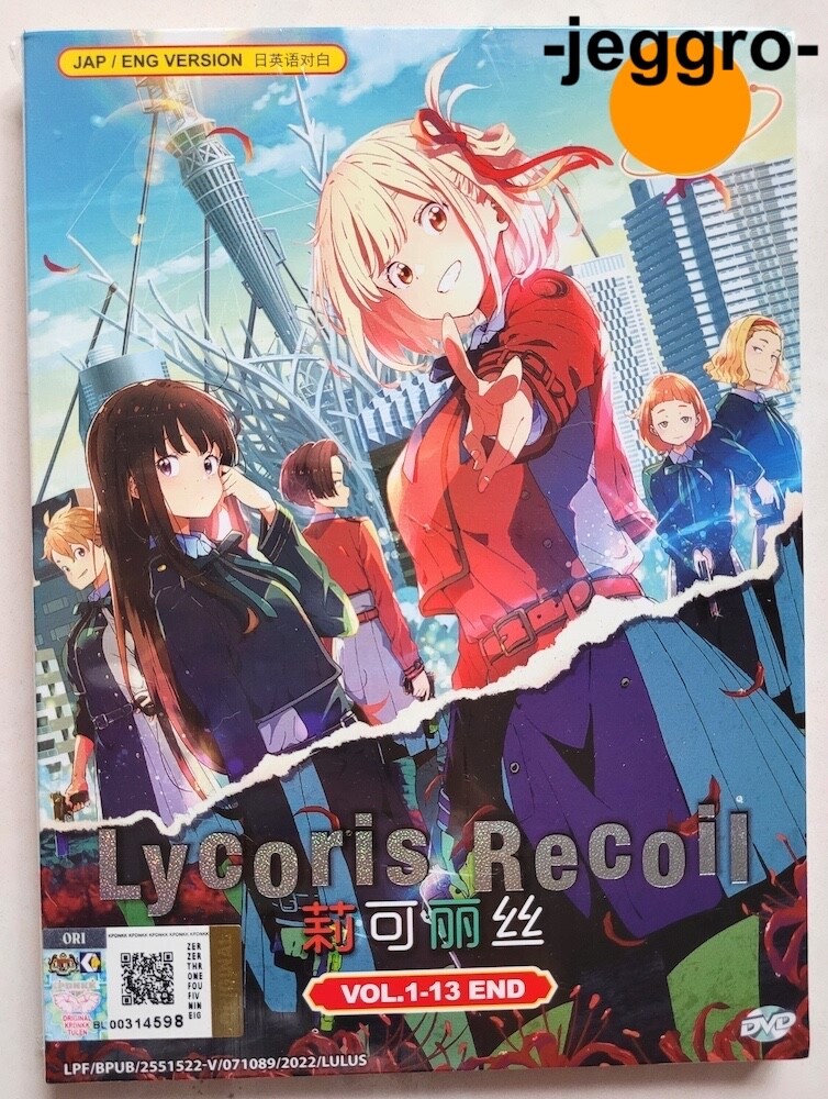 Anime DVD Lycoris Recoil Vol. 1-13 End ENGLISH DUB & SUB