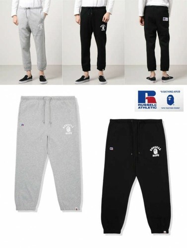 A BATHING APE Men's Sweat Pants BAPE x RUSSELL Collaboration