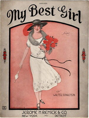 My Best Girl, 1924, Frederick S. Manning cover art, 1st offered, vintage