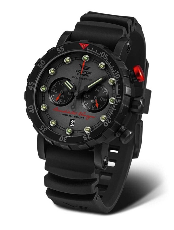 Vostok Europe Benediktas Vanagas 571j431-L Titan Black Edition Iv Chronograph