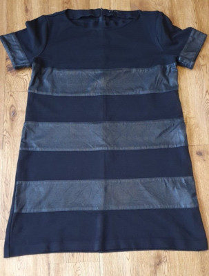 Sisley black short sleeve A line dress size L