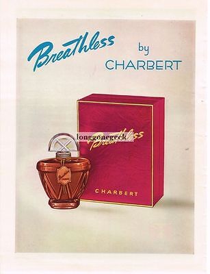1944 Breathless Perfume by Charbert art Vintage Print Ad