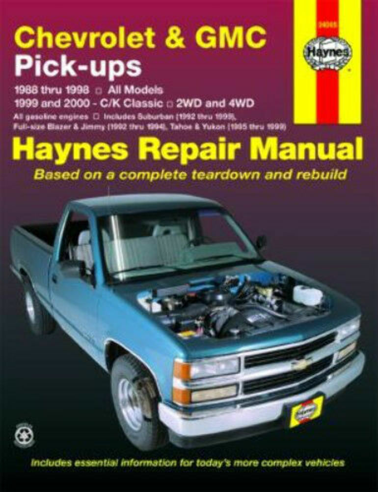 Haynes 24065 Repair Manual 92-99 Chevrolet Suburban | eBay