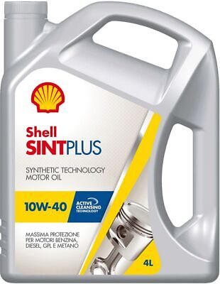 Olio Sint Plus lubrificante sintetico 4L 10W40 per motori diesel GPL SHELL