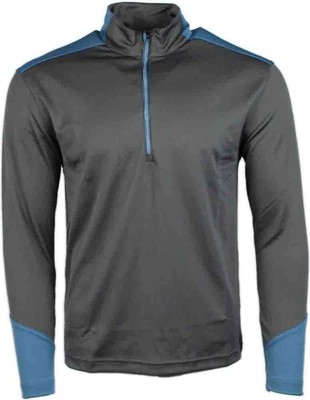 Page & Tuttle Wrap Colorblock Quarter Zip Pullover Mock Neck Pullover Mens Grey Casual At