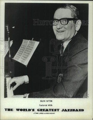 1972 Press Photo Ralph Sutton Featured with The World's Greatest Jazz Band