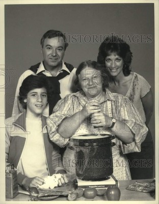 1984 Press Photo Lila Kaye, Evan Richards and Randee Heller on Mama Malone.