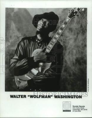 1987 Press Photo Walter ''Wolfman'' Washington - nop79513