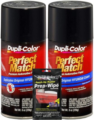Dupli-Color Ebony Black Exact-Match Automotive Paint Compatible with Hyundai Ve