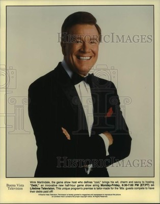 Press Photo ''Debt'' game show host Wink Martindale on Lifetime Television