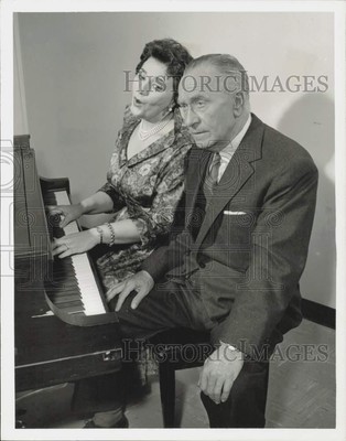 1959 Press Photo Kay Armen and William Demarest in ''Love and Marriage,'' on NBC.