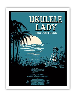 Ukulele Lady - Fox Trot Song - Vintage Hawaiian Sheet Music 1925