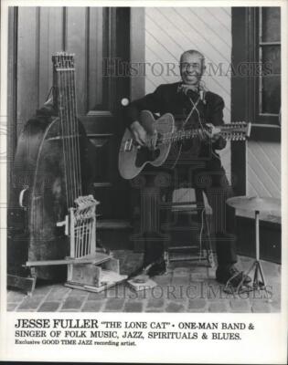 1971 Press Photo Musician Jesse Fuller - pip13679