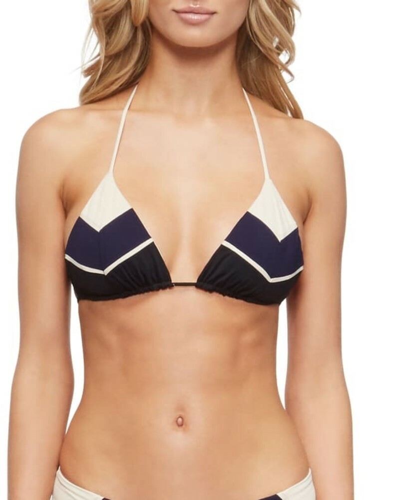 Tavik Women's 189875 Lea Triangle Beige Bikini Top Swimwear Size S