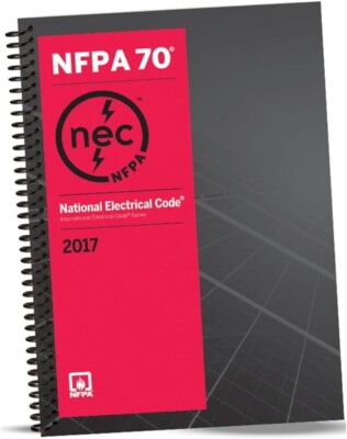NFPA 70 2017 National Electrical Code NEC Spiralbound