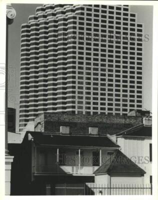 1986 Press Photo Exterior View of Radisson Suite Hotel, New Orleans, Louisiana