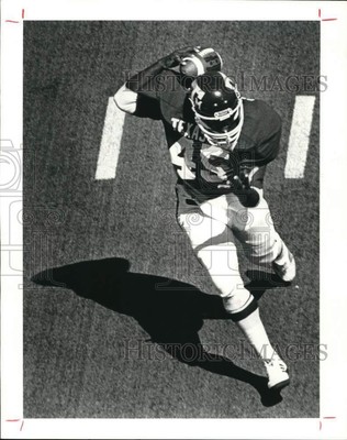 1981 Press Photo Texas Aggies Football Player Thomas Sandes - hcs27364