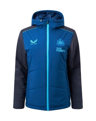 Womens ladies Ink Blue Newcastle United FC  Regular Training Bench Jacket BNWT