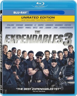 The Expendables 3 Blu-ray ** DISC ONLY ** Disc is NEW (Unrated & Theatrical)
