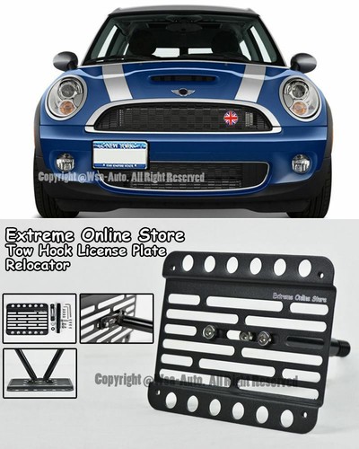 2012-16 For Mini Cooper Coupe Front License Plate Relocator Tow Hook Bracket R58