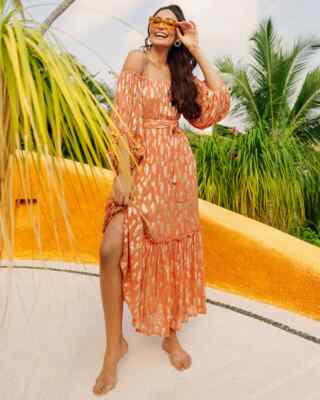 NEW w/TAGS! ORIG $249 Sundress Osiris Off the Shoulder Dress