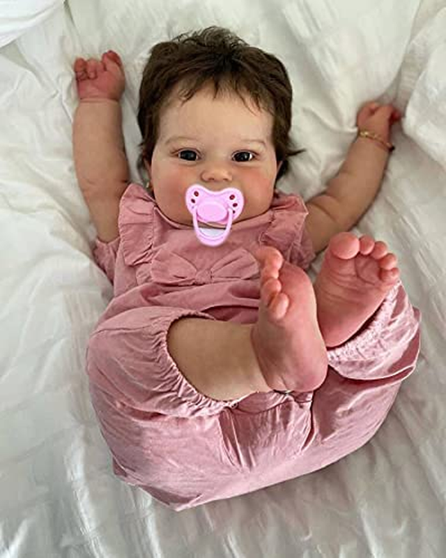 24" Reborn Baby Dolls Toddler Girl That Look Real Soft Silicone Weighted Newborn