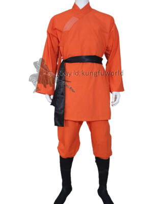 Cotton Shaolin Monk Uniform Tai chi Kung fu Suit Martial arts Wing Chun Clothes