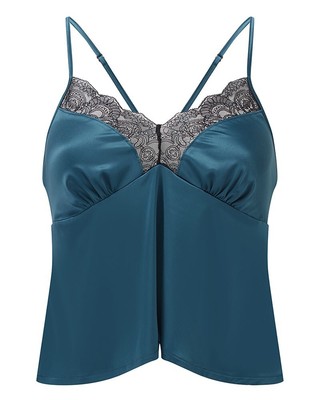 Gossard VIP Confession Cami Black/Teal Size  Small