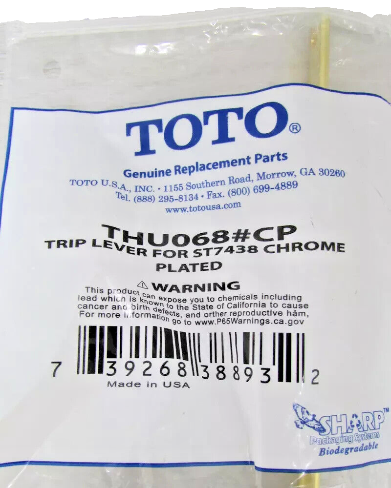 TOTO THU068#CP Genuine OEM for ST743S Chrome lever TOTO THU068#CP Genuine OEM for ST743S Chrome lever