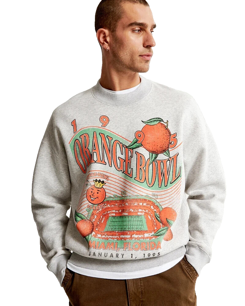 Abercrombie & Fitch x College Vault Vintage 1995 Orange Bowl