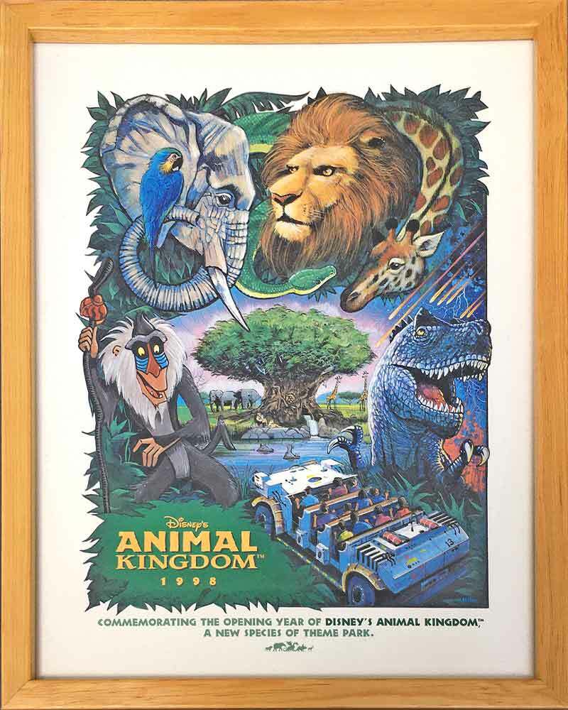 Disney's Animal Kingdom Commemorative Framed Print Opening