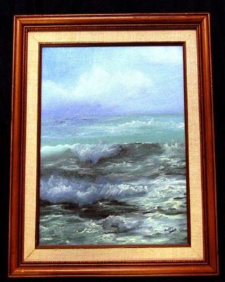 SHIRLEY SENTER PAINTING - OREGON COASTAL WAVES