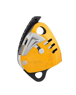 Petzl Dispositif D'Assurage Maestro S Avec Poulie Bloquant Charges 250 KG Corde