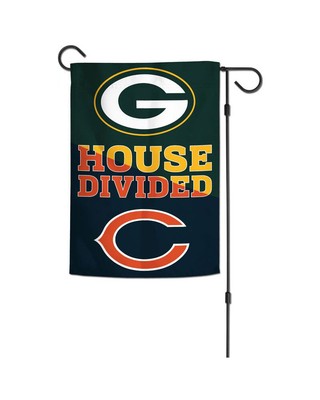 Флаг для разделенного сада Green Bay Packers/Chicago Bears House, 2-сторонний, 12,5 x 18