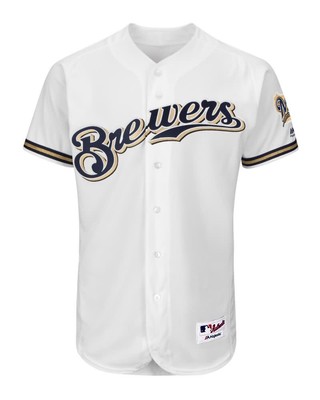 Майка Milwaukee Brewers Youth Authentic Collection (белая), большого размера