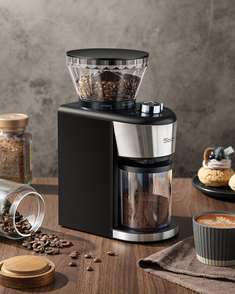 Sboly Electric 35 Setting Conical Burr Coffee Bean Grinder for Drip French Press