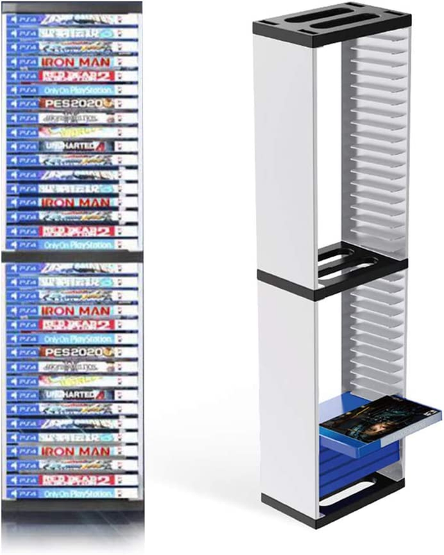 Tower Game Shelf Cabinet Organizer Stand Holder, New