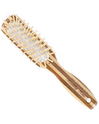 Olivia Garden Bamboo Ionic Massage Paddle Brush Narrow - HH-2 ECO Friendly